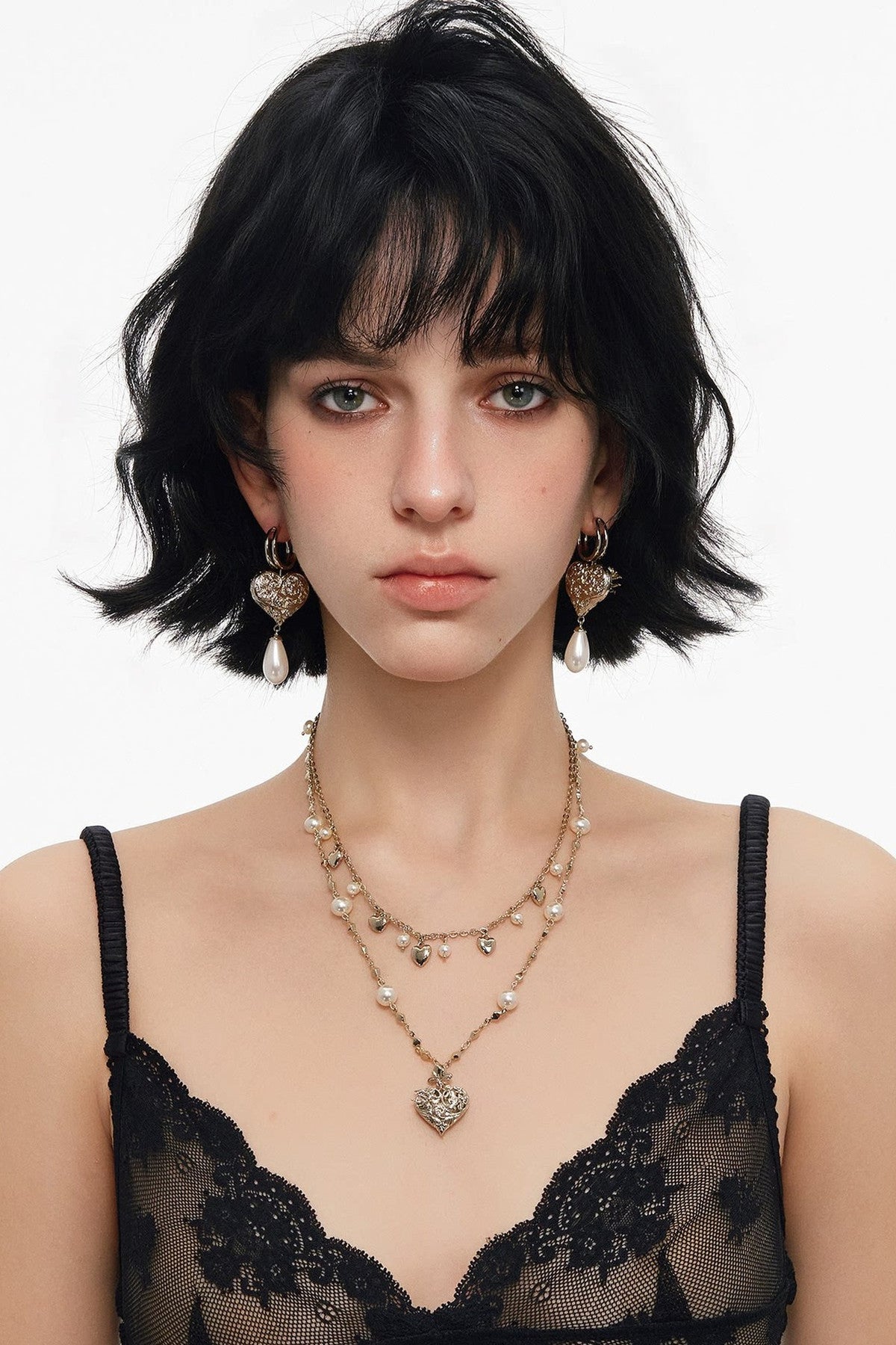 Double Layer Heart Necklace