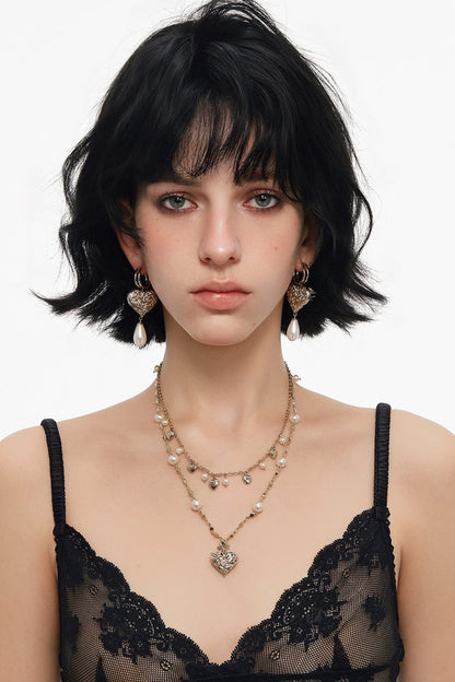 Double Layer Heart Necklace