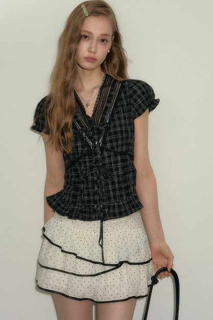 Dot Truffle Irregular Cake Skirt