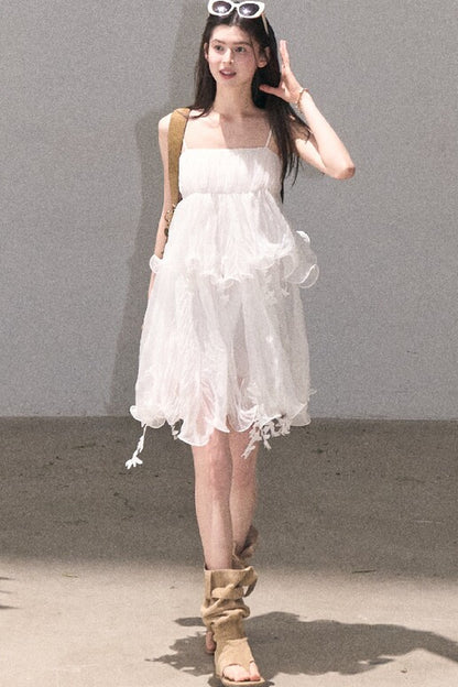Mint Lace Spaghetti Strap Dress