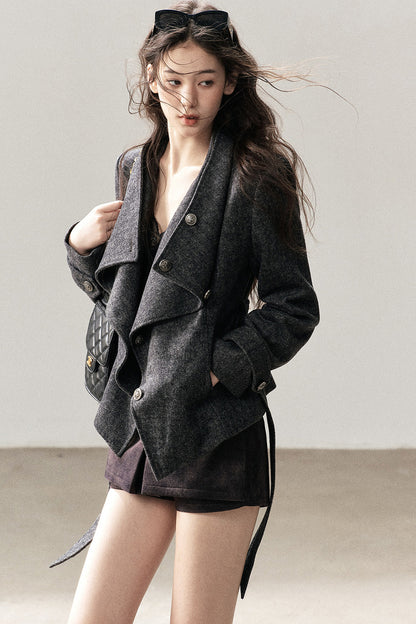 Dark Gray Cashmere Jacket
