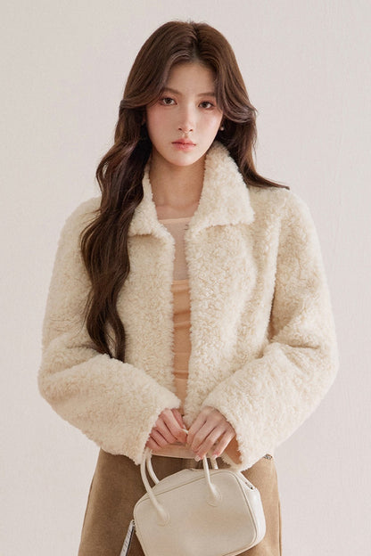 Retro Lamb Wool Plush Jacket