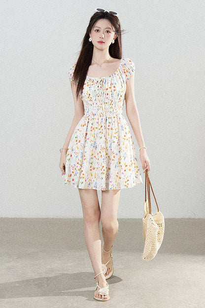 Floral Print A-Line Dress