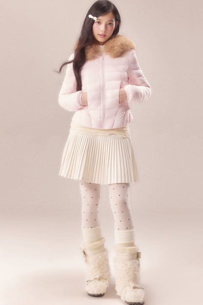 Fur Collar Short Down Jacket