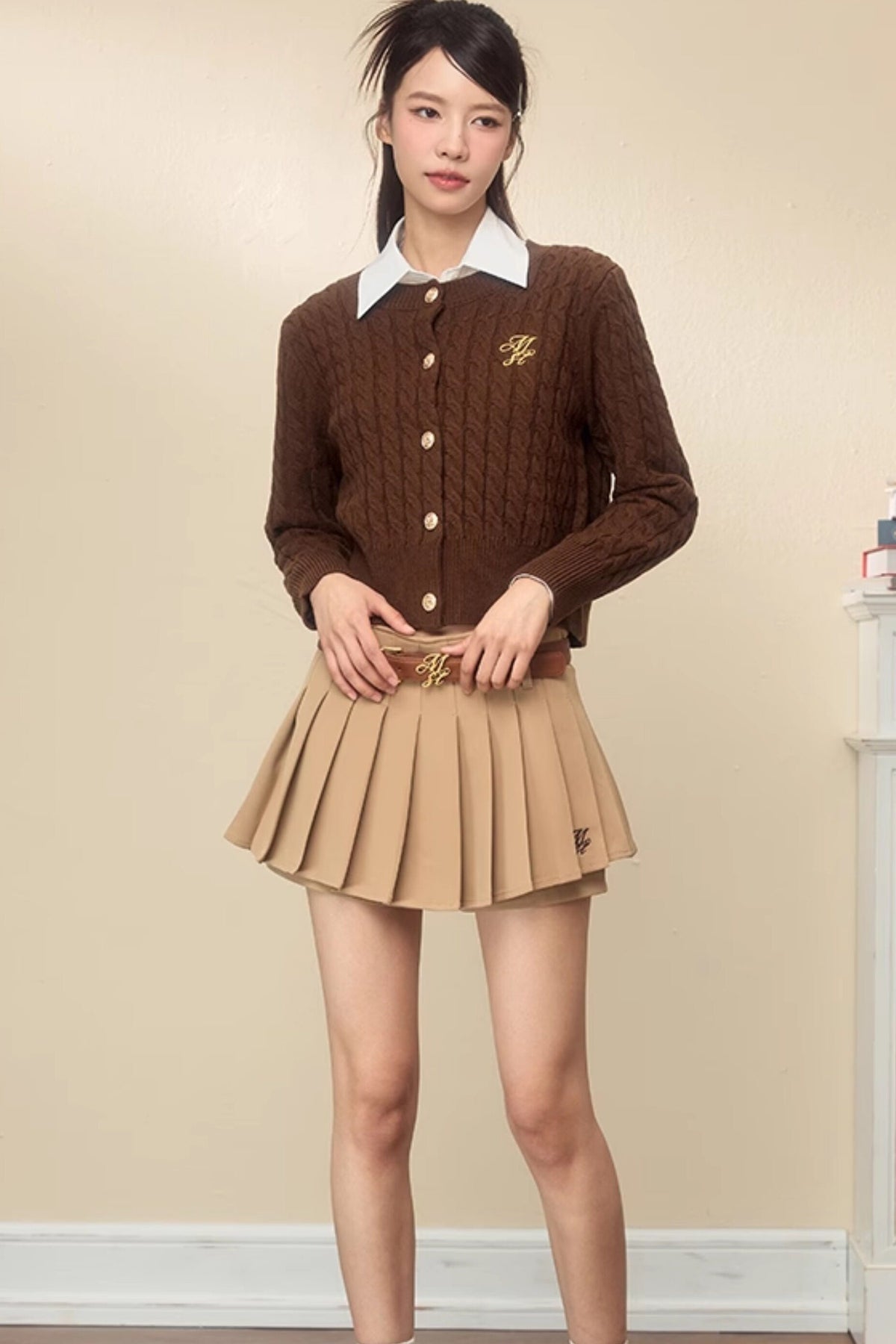 Embroidered Knitted Cardigan