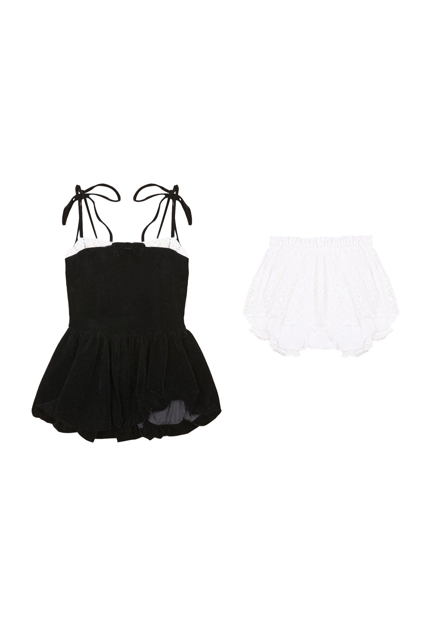 Velvet Lace Bud Dress, Pants and Jacket Set