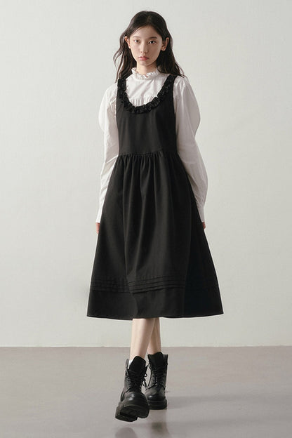 Shadow Ruffled Dress