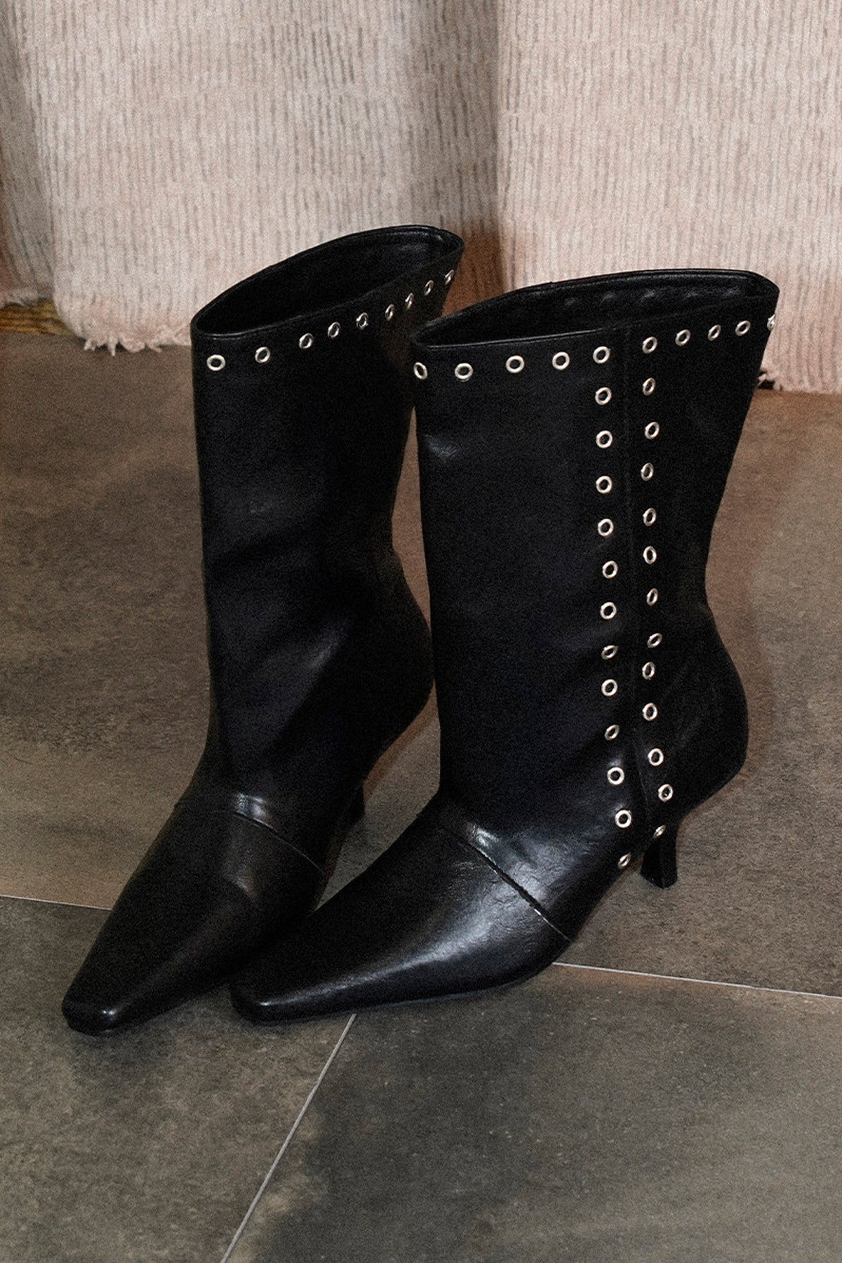 Studded Leather Boots