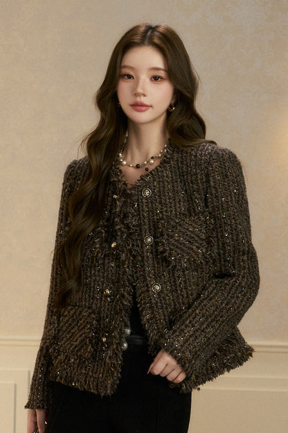 Four Pocket Brushed Wool Jacket