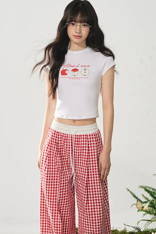 American Style Apple Print Tee
