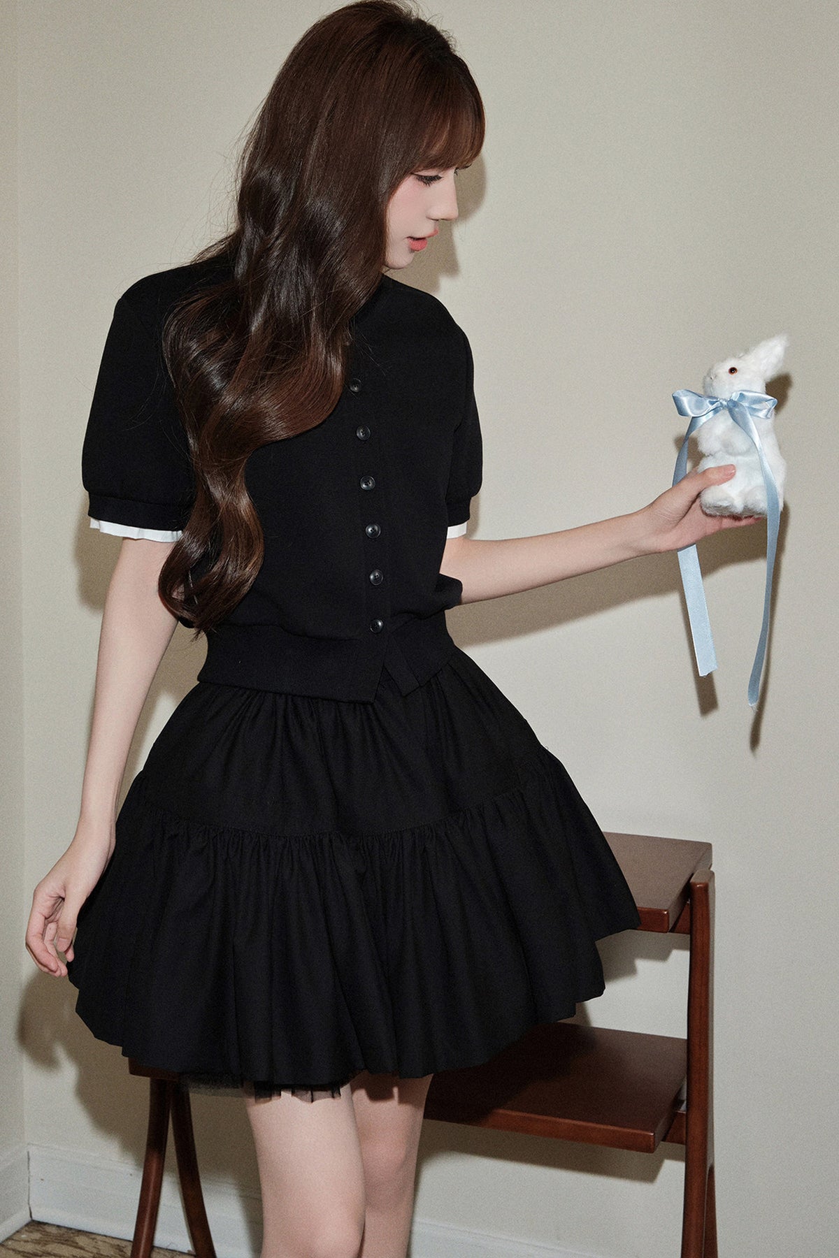 Ballet Style Double-Layer Mesh A-Line Cake Skirt