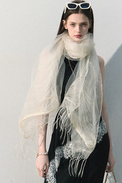 Acetate Lace Off-Shoulder Set-Up