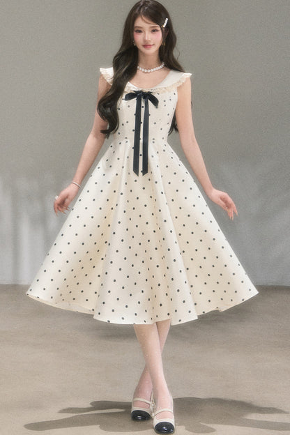 Hepburn Polka Dot Dress