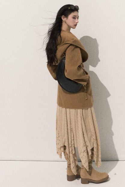 U-Neck Long Sleeve Knit Dress