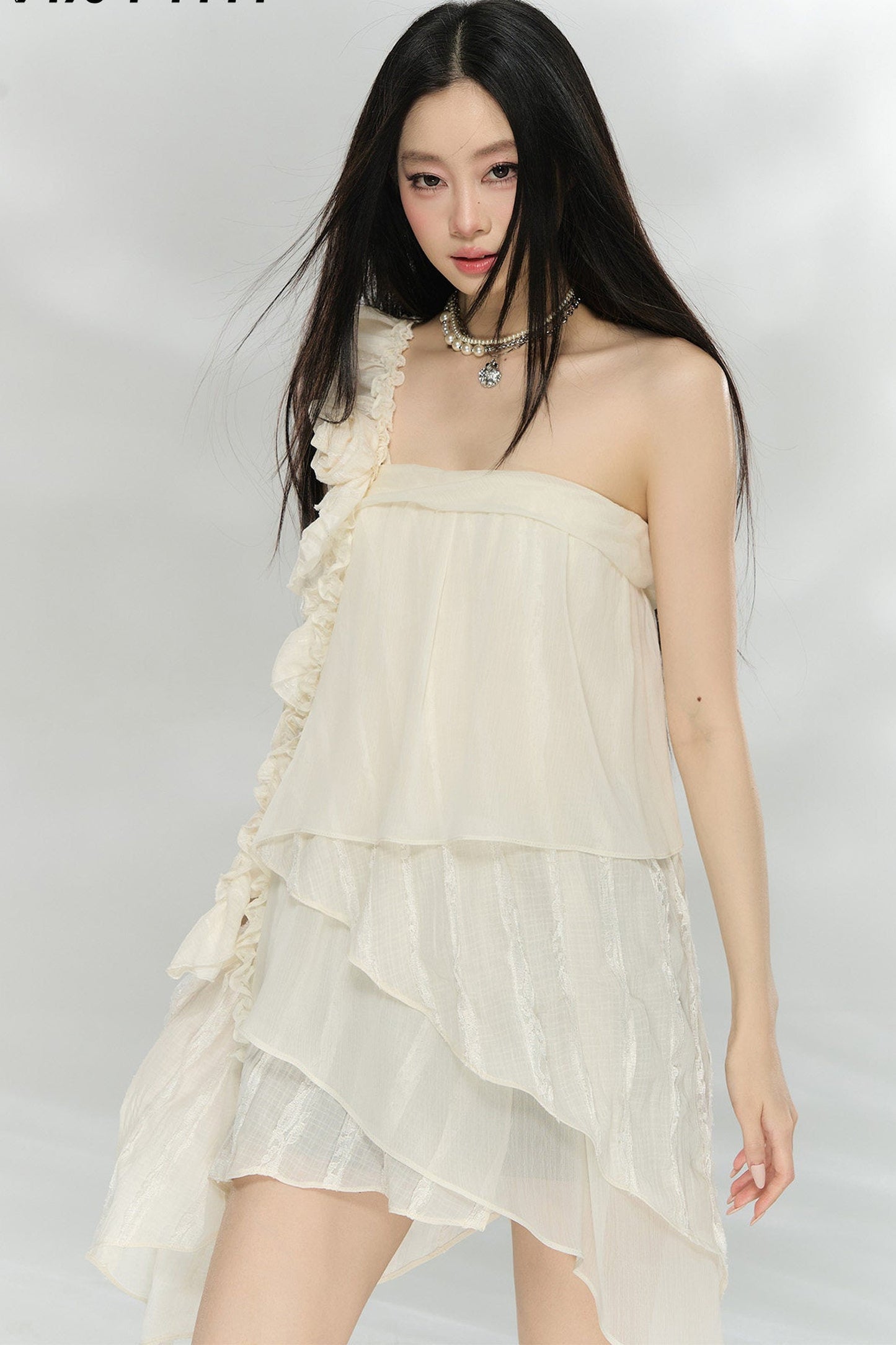 Three-Dimensional Rose Fishtail Dress