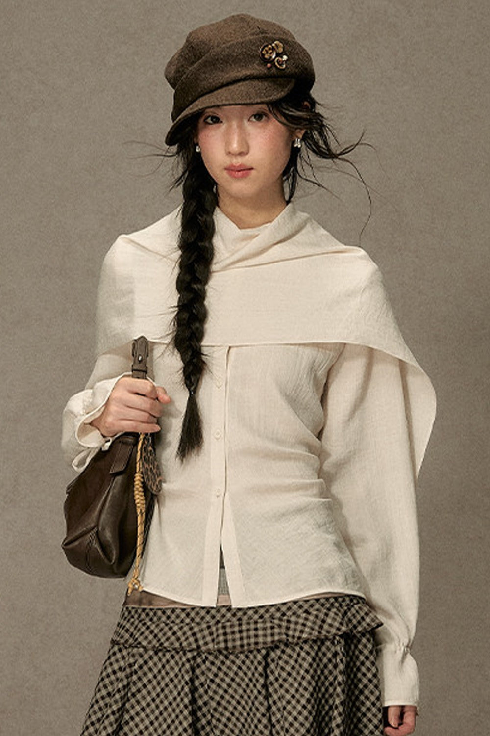 Beautiful and Relaxed Lyocell Cape Shirt