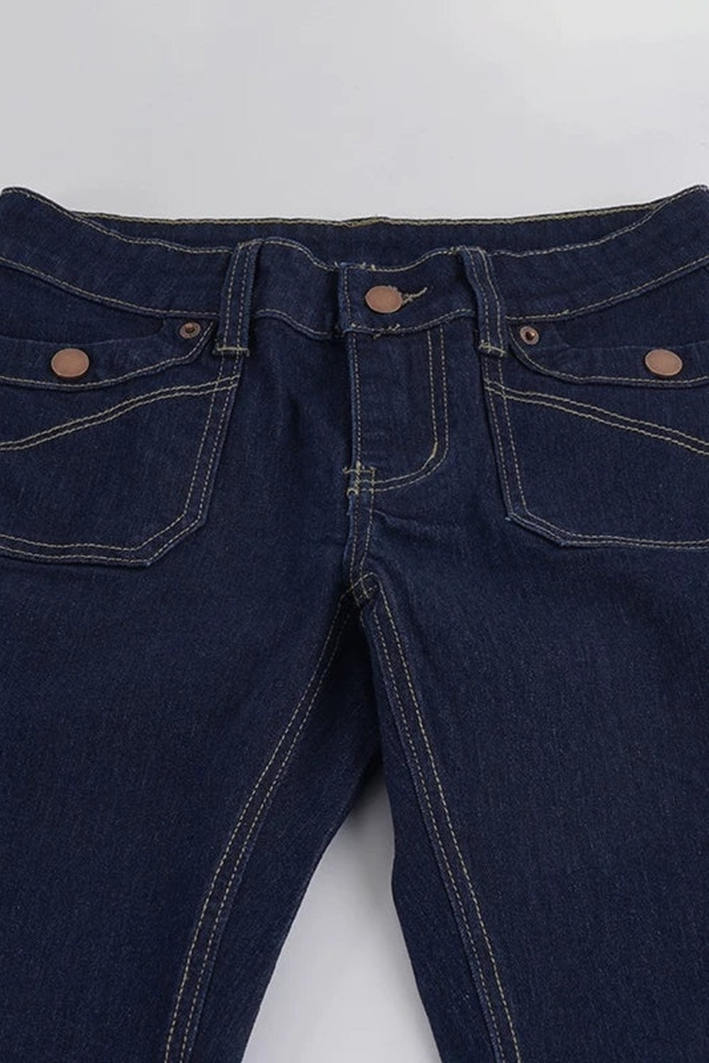 Raw Denim Slim Flared Jeans