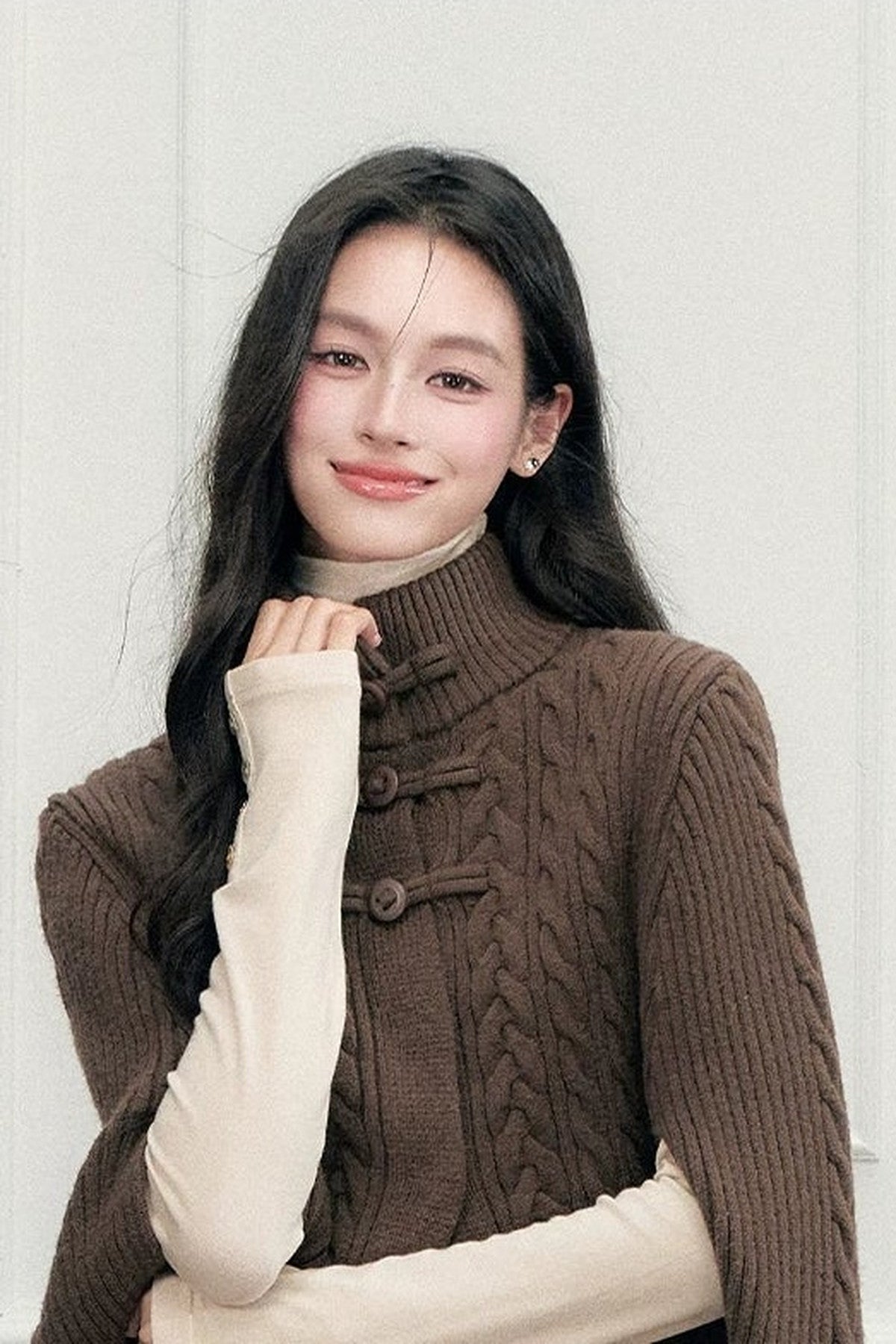 New Chinese Style Cable Knit Cape