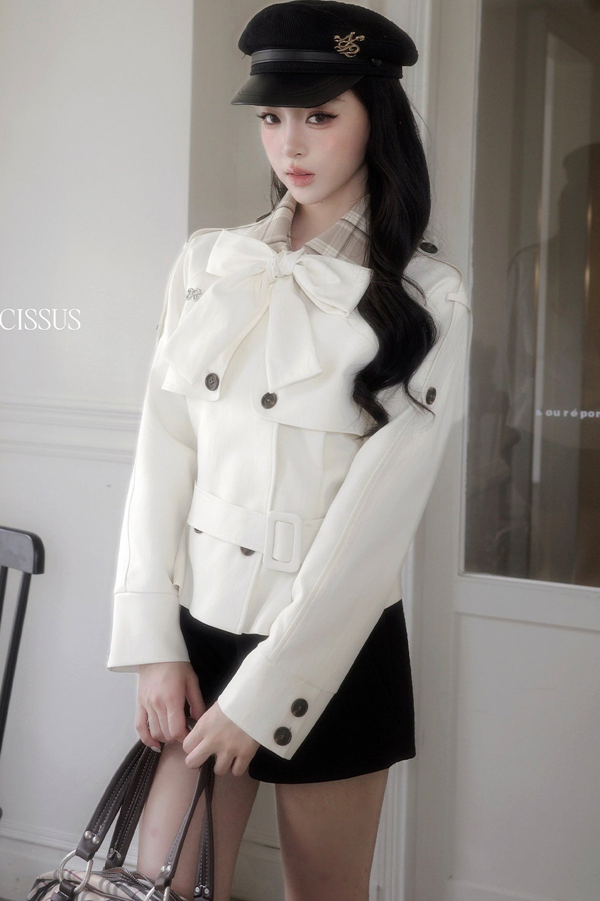 Double-Breasted Bow Jacket