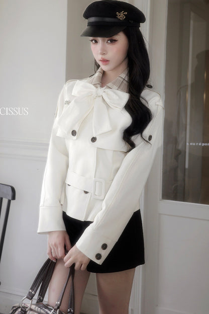 Double-Breasted Bow Jacket