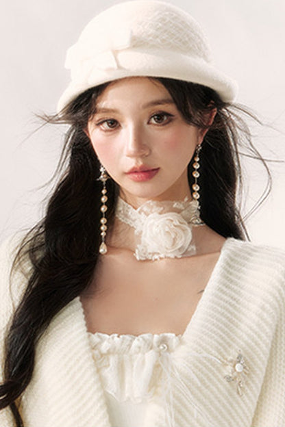 White Moonlight Bowler Hat