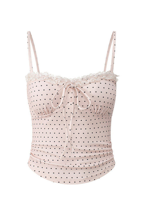 Pink Polka Dot Cardigan Set-Up