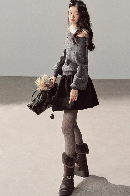 Twist Sweater Winter Two-Piece Set