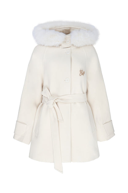 Woolen Hooded Jacket and Pants Set-Up