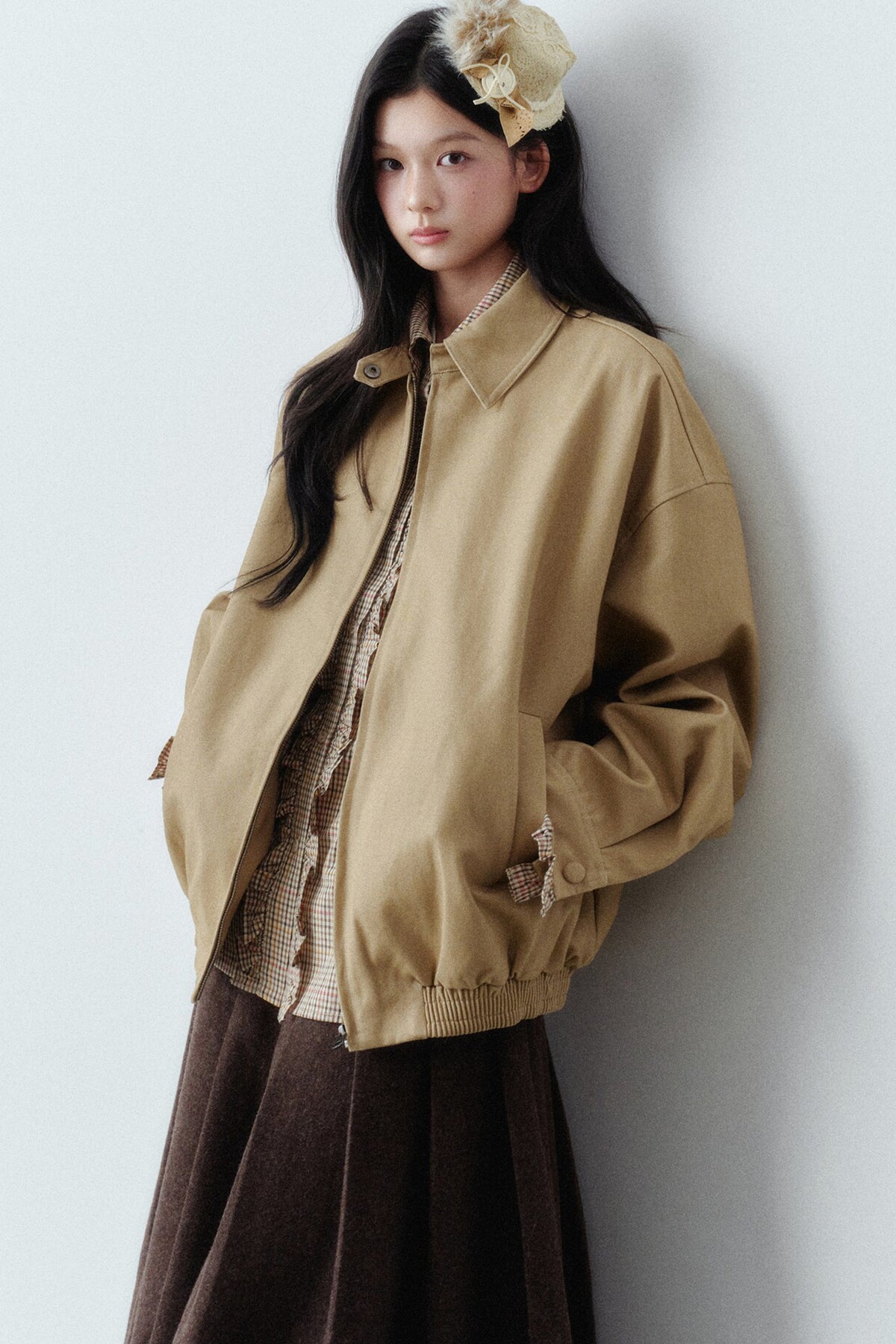 Retro Layered-Look Jacket
