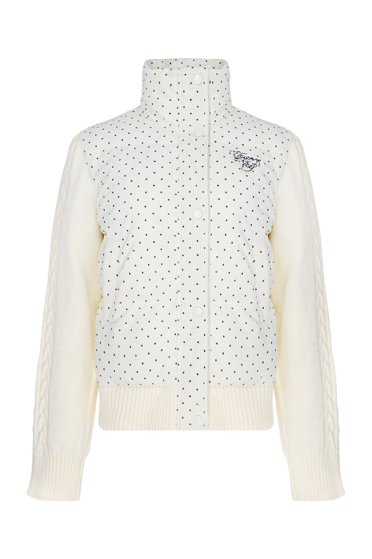 Polka Dot Cotton Jacket and Pants Set-Up