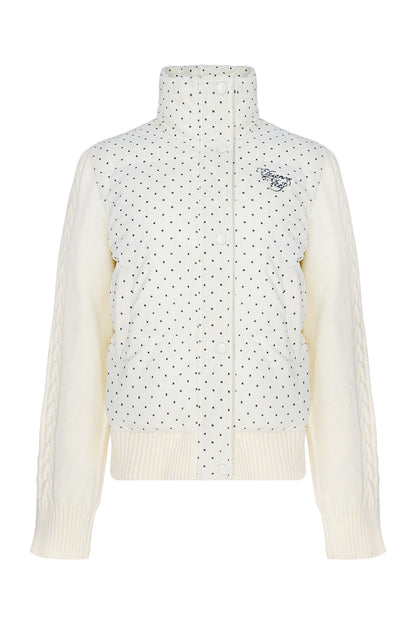 Polka Dot Cotton Jacket and Pants Set-Up