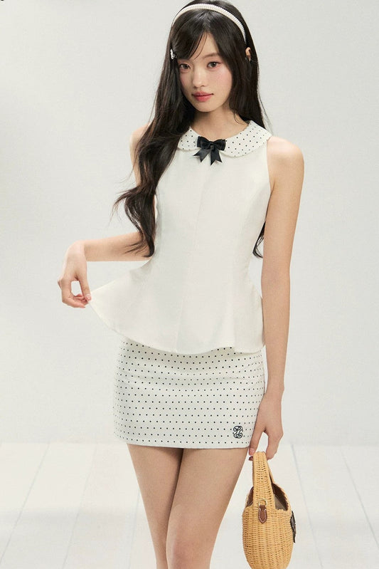 Elegant Waist-Cinching Skirt Set-Up
