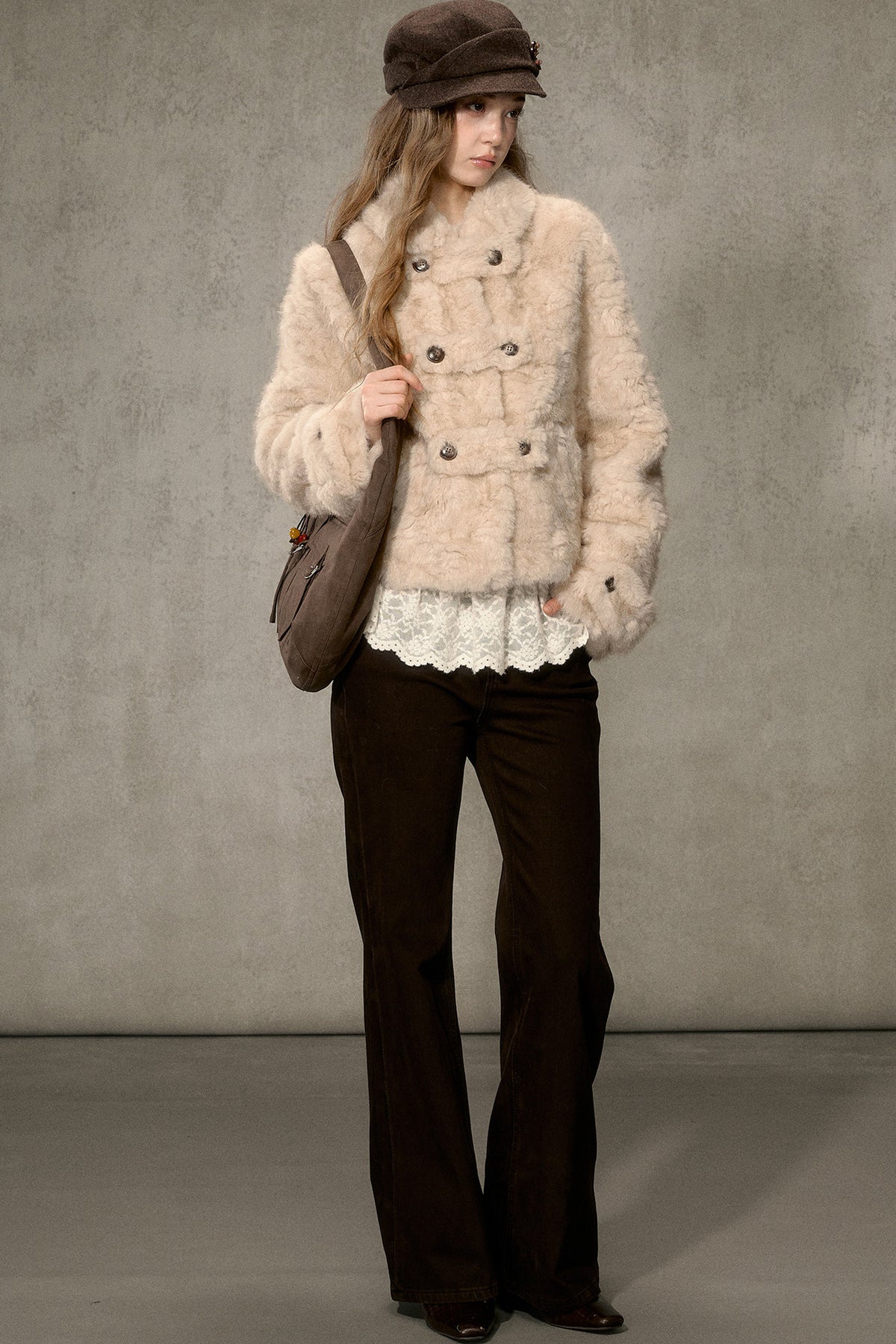 Vintage Thickened Faux Fur Jacket