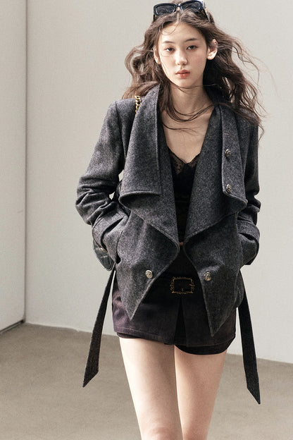 Dark Gray Cashmere Jacket