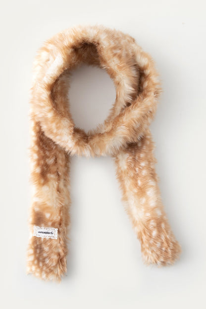 Fluffy Bambi Deer Faux Fur Scarf