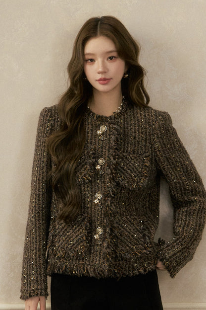 Four Pocket Brushed Wool Jacket
