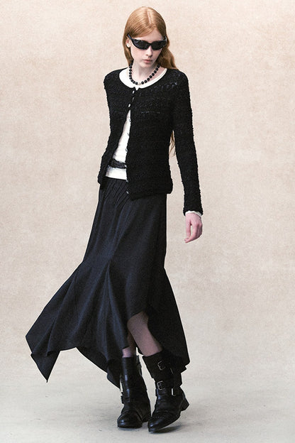 Genesis cardigan trasparente a maglia