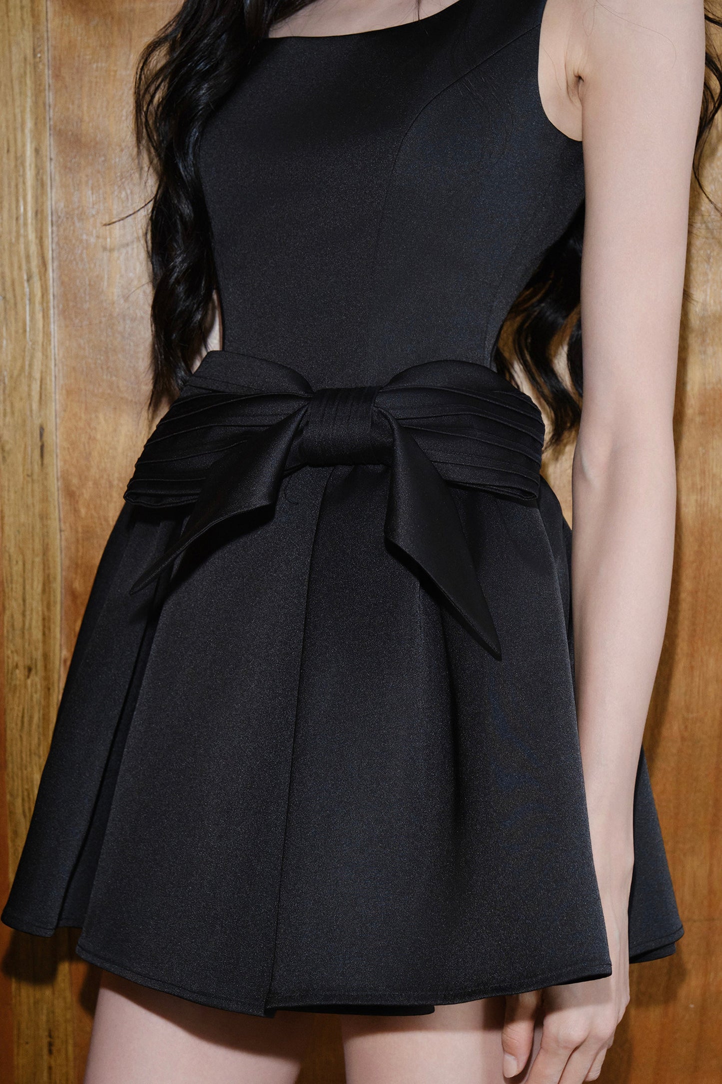 Elegant Bow A-Line Dress