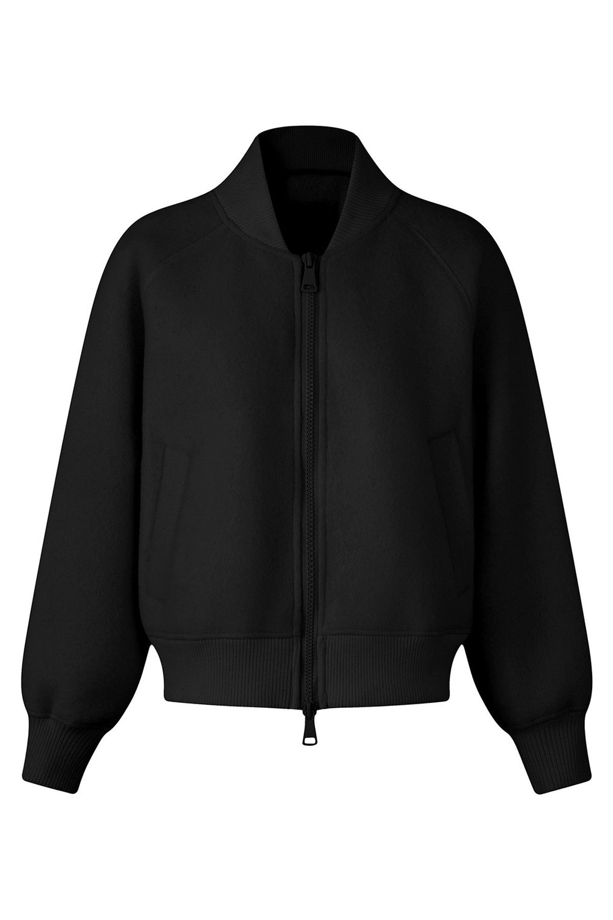 Loose Wool Blend Stand Collar Jacket