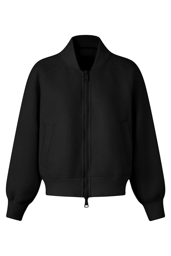 Loose Wool Blend Stand Collar Jacket