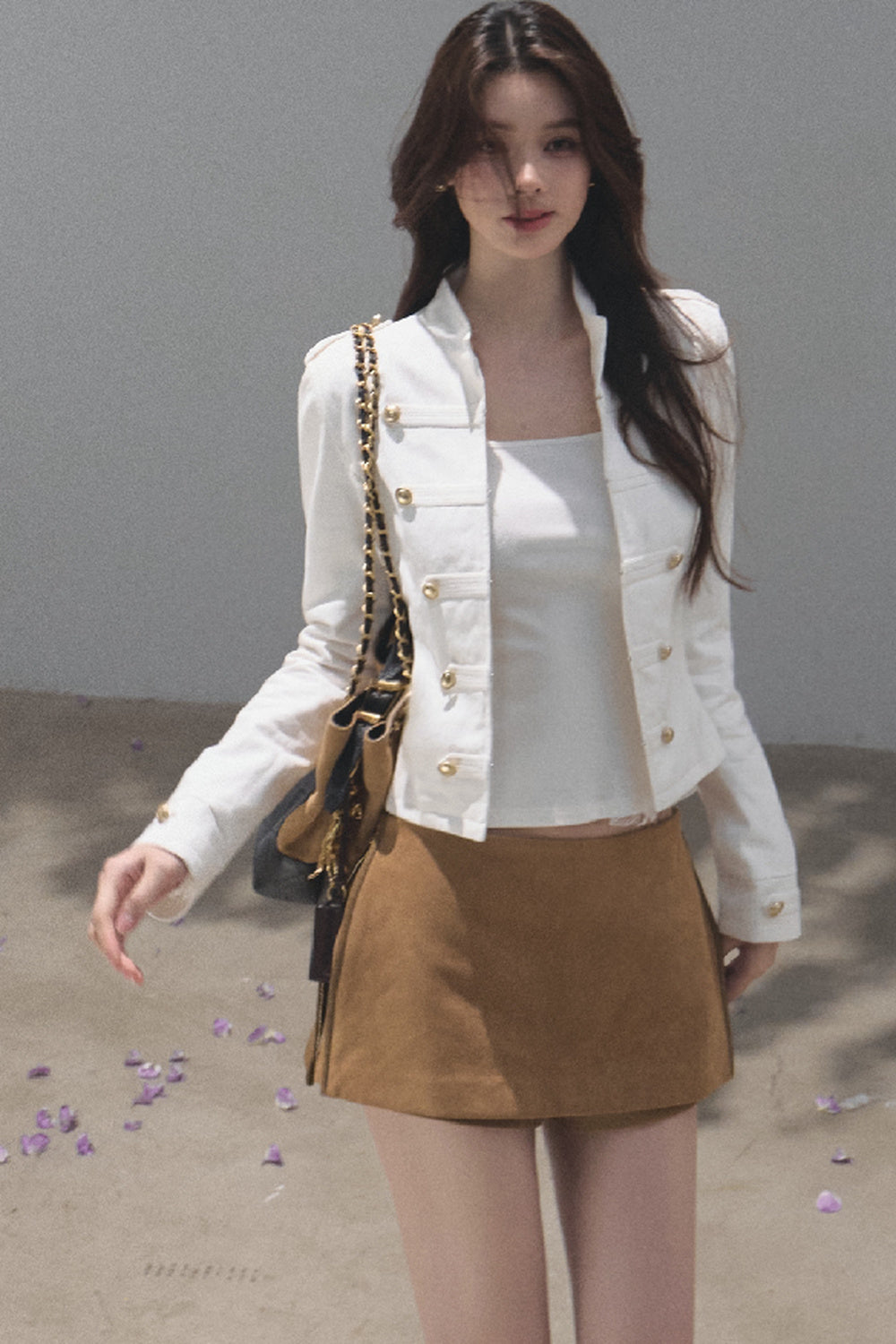 Style Pure Cotton Sand-Washed Jacket