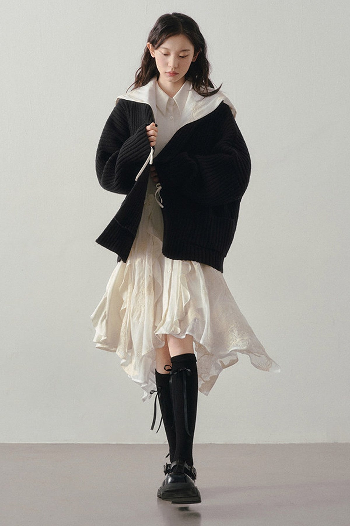 Embroidery Shawl Dress