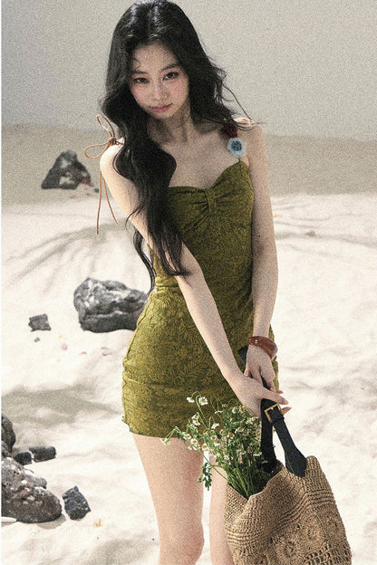 Entwined Vines Bodycon Dress Set