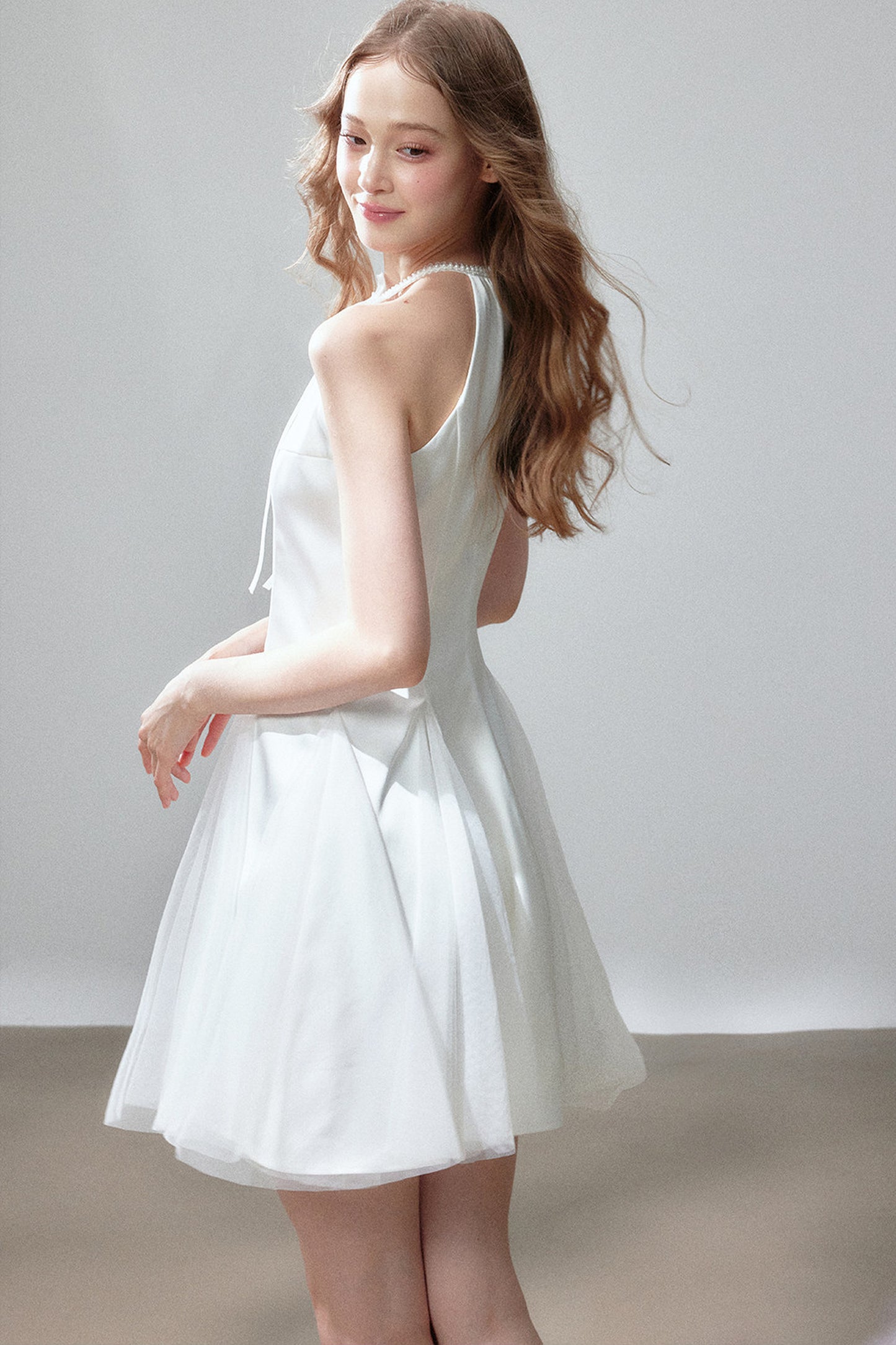 Moonlight Waltz Satin Dress