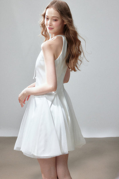 Moonlight Waltz Satin Dress