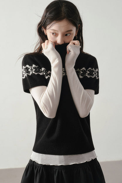 Ballet Style Solid Long Sleeve Top