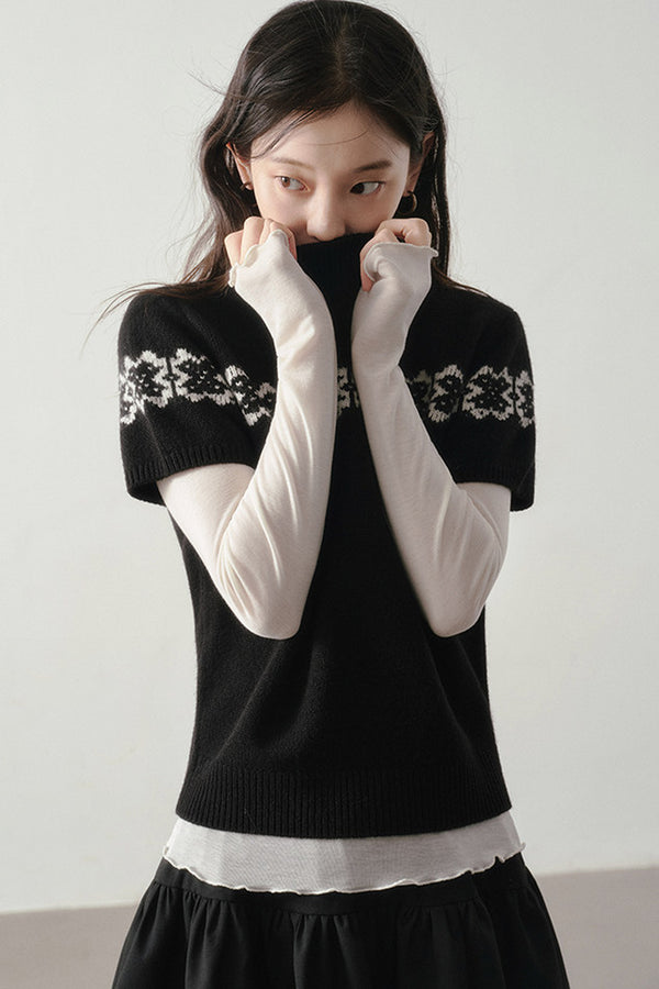 Ballet Style Solid Long Sleeve Top
