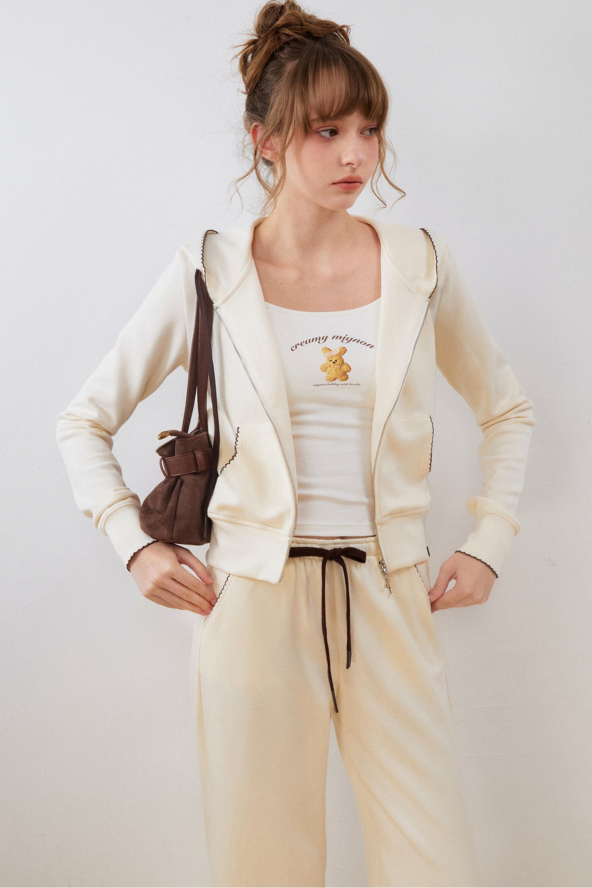Air Layer Flared Hoodie and Sweatpants Set-Up