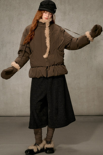 Thickened Large Fur Collar Jacket