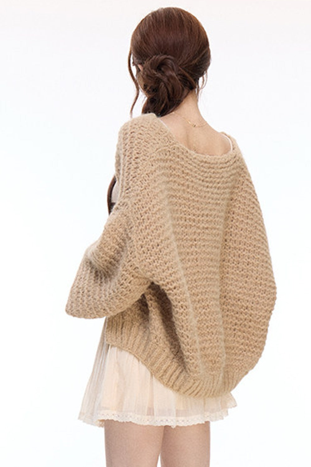 Knitted Color-Blocked Camisole Set-Up